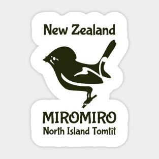 Tomtit MIROMIRO New Zealand /Aotearoa bird Sticker